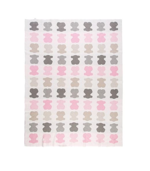 Manta Tous reversível rosa Nilo