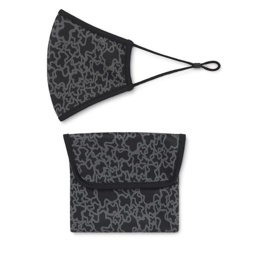 Masque Tous unisexe noir-gris collection Kaos