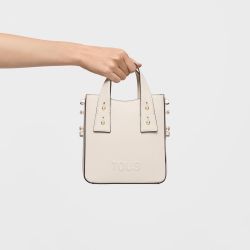 Mini Bolso Tous Back To Basics Beige Square