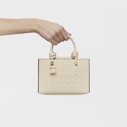 Sac mini horizontal beige Tous La Rue New Horizontal Mini Bag