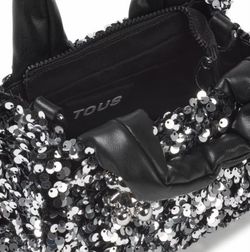 Mini Bolso Tous Party City Plata Lentejuelas