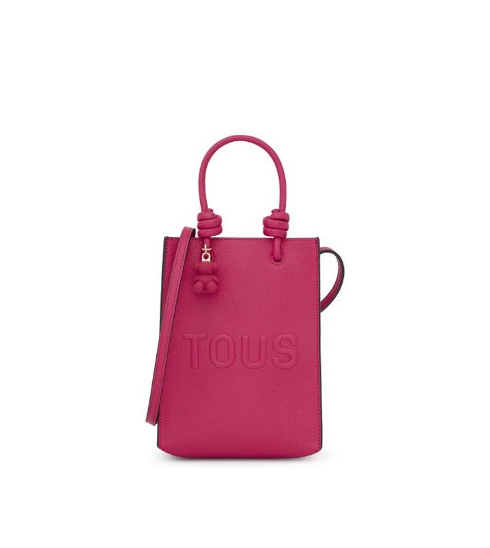 Rosa Tous Handtasche Mini-Tasche Tous Pop La Rue New Fuchsia Pink