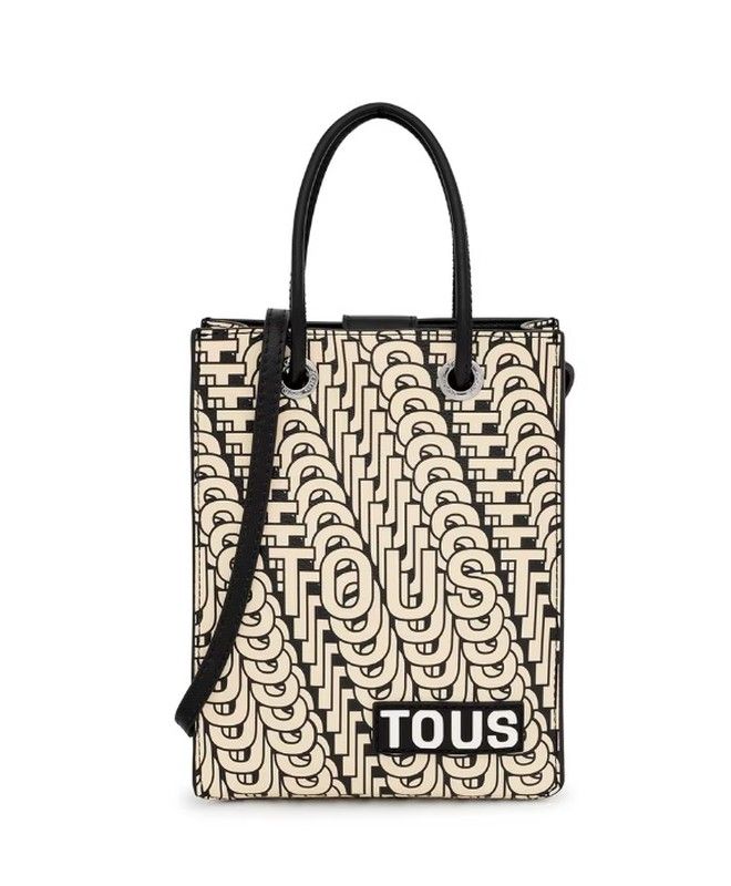 Mini Bolso Tous Pop Vera negro y beige 395901497 — Miralles