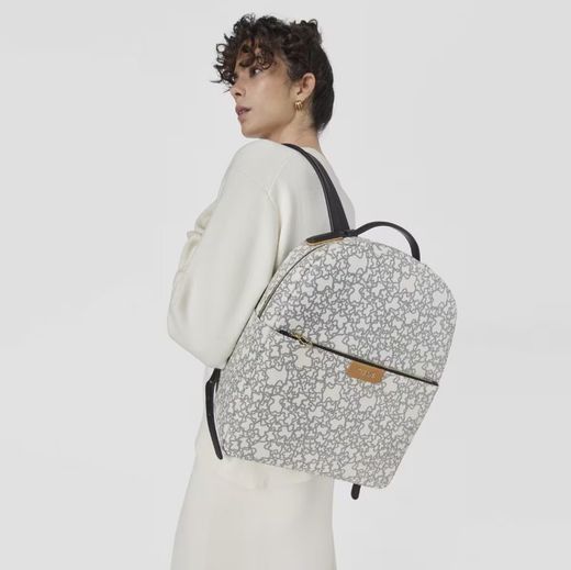 Mochila Tous Kaos beige y negro