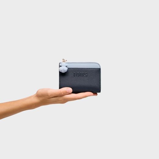 Portefeuille Tous Audree Saffiano Bleu