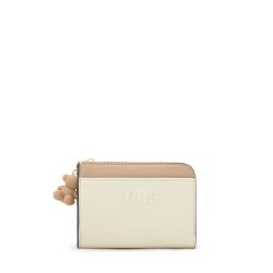 Monedero Tous Audree Saffiano Beige y Arena