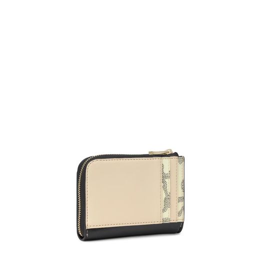 Tous Kaos Ikon Schwarze Geldbörse