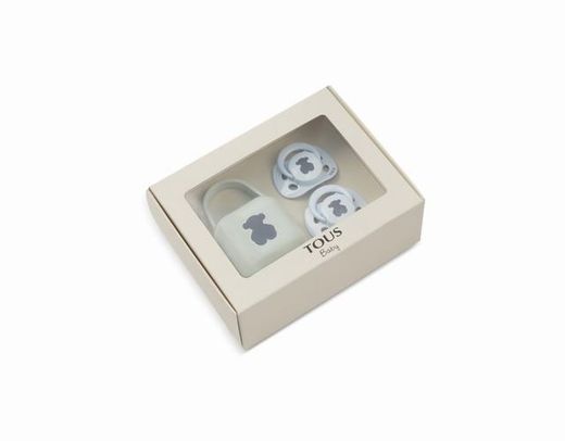 Pacote de 2 chupetas Tous Blue