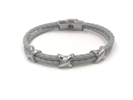 Vatertagspaket mit blauem Lederarmband