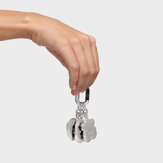 Conjunto de chaveiros Tous Hold Silver