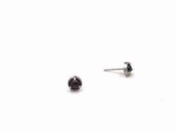 Boucle d'Oreille Minimal Grenat Raive