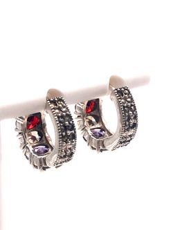 Pendientes Aro Elegant de plata de ley Double