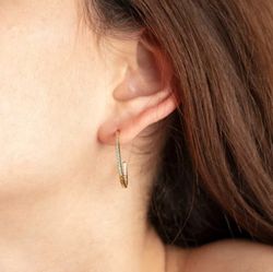 Lotus Silber Zirkonia Creolen M Gold