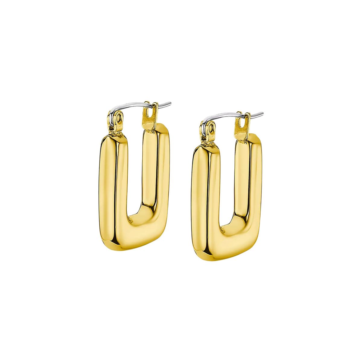 Pendientes aro Lotus Style LS2348 Square Gold