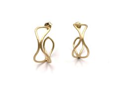 Gold Trap Silber Creolen