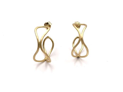 Gold Trap Silber Creolen