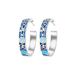 Pendientes aro Trencadis Blue