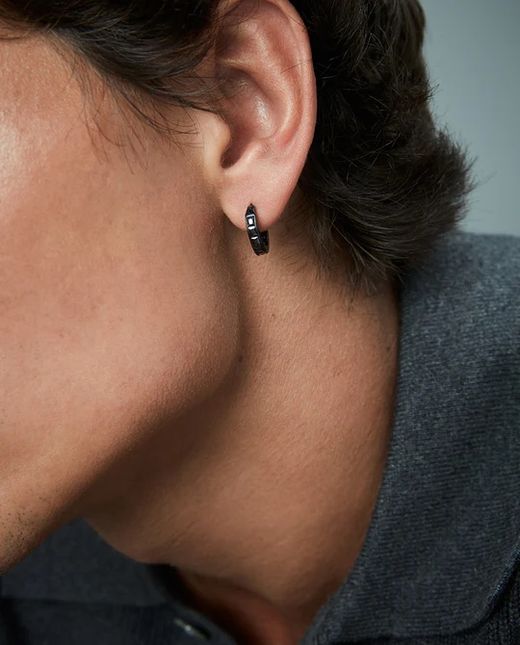 Brincos de argola pretos Viceroy