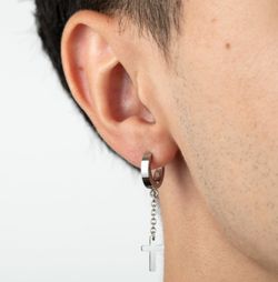 Lotus Creolen mit Kreuz