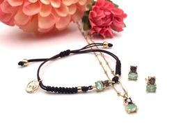 Pendientes en plata de ley chapado en oro Vis