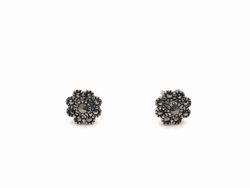 Pendientes en plata de ley Flowers