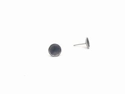Pendientes en plata ley Black Silver