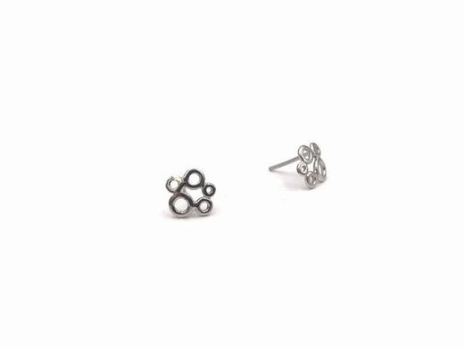 Boucles d'oreilles bulle en argent sterling