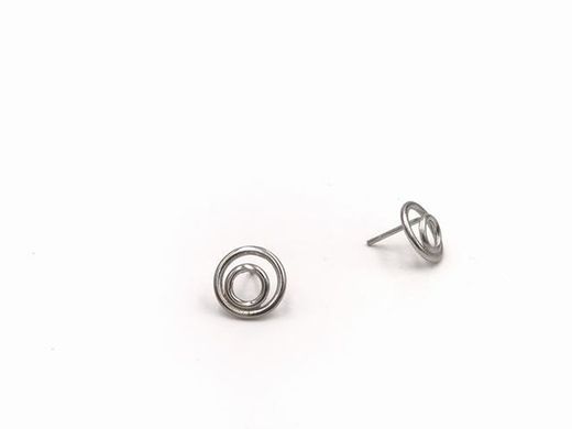 Boucles d'oreilles rondes en argent sterling