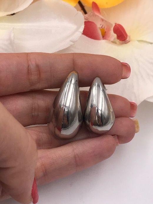 XL-Ohrhänger aus Stahl