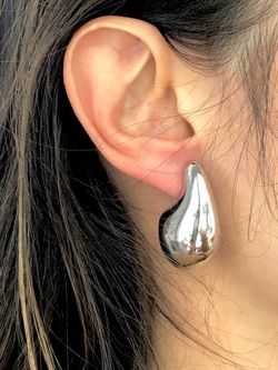 XL-Tropfenohrringe aus Sterlingsilber