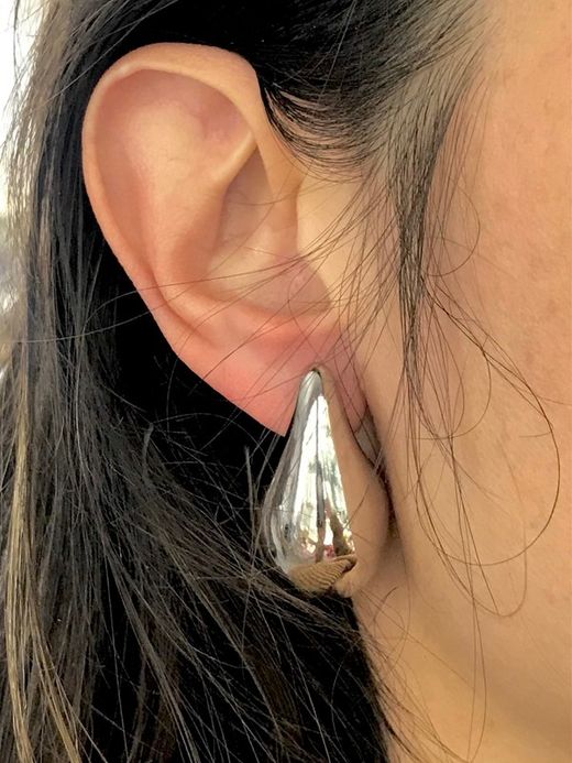 XL-Tropfenohrringe aus Sterlingsilber