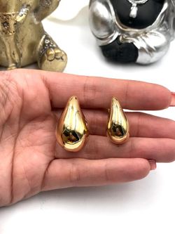 XL-Ohrhänger aus Sterlingsilber und Gold