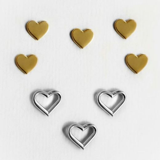 Herz-Lücken-Ohrringe