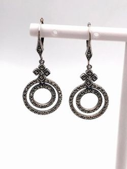 Boucles d'oreilles créoles longues en argent sterling
