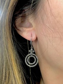 Boucles d'oreilles créoles longues en argent sterling