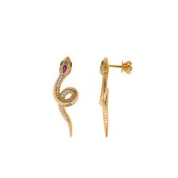 Pendientes largos Salvatore Snake
