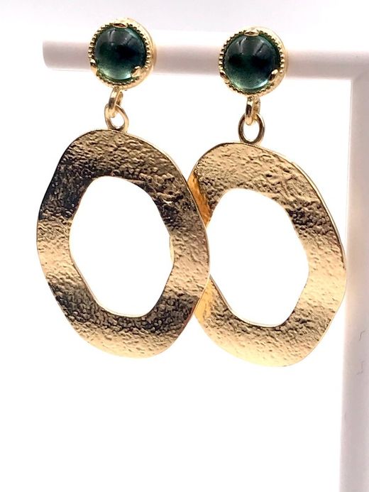 Lange Laguna-Goldohrringe