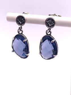 Pendientes largos Top plata Okinawa