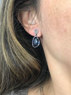 Pendientes largos Top plata Okinawa