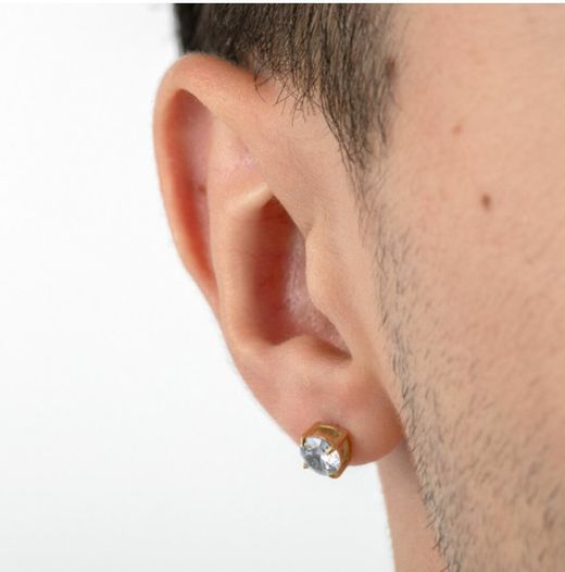 Lotus-Ohrringe mit weißem Zirkonia überzogen