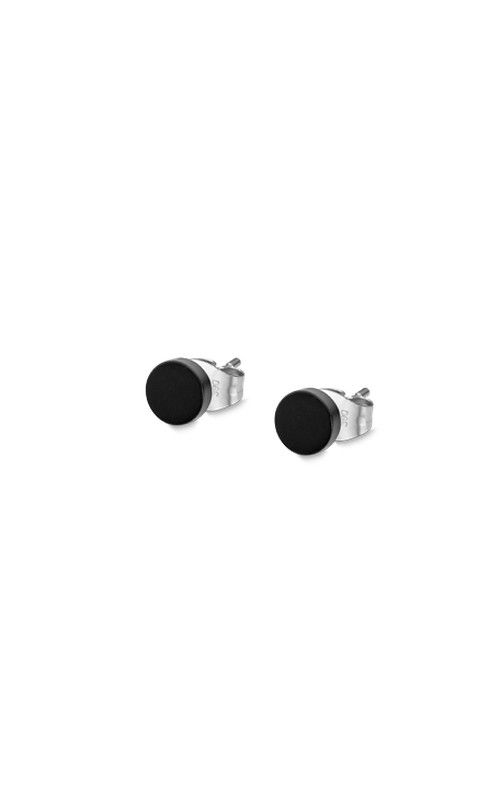 Pendientes Lotus con círculo negro