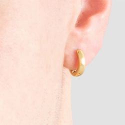 Lotus-Ohrringe aus vergoldetem Stahl