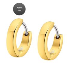 Lotus-Ohrringe aus vergoldetem Stahl