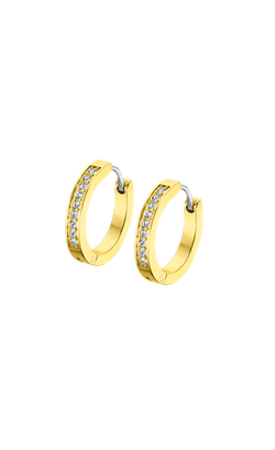 Pendientes Lotus Style LS2329 de acero Gold con circonitas