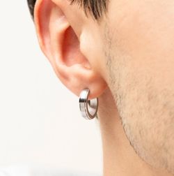 Boucles d'oreilles Lotus Style LS2390 en acier mat