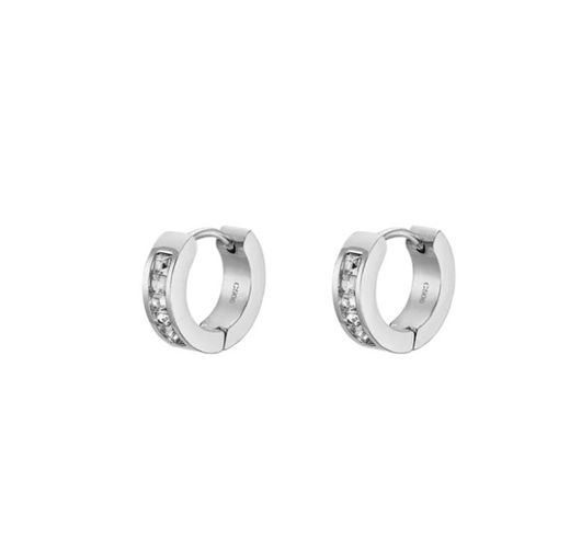 Pendientes Lotus Style LS2437 de acero con circonitas