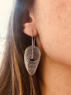 Damenohrringe aus Diamantsilber