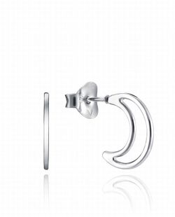 Pendientes Viceroy de plata en forma de luna