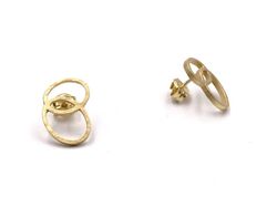 Gold Gargot Silber Ohrringe