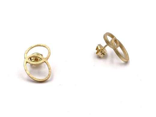 Gold Gargot Silber Ohrringe